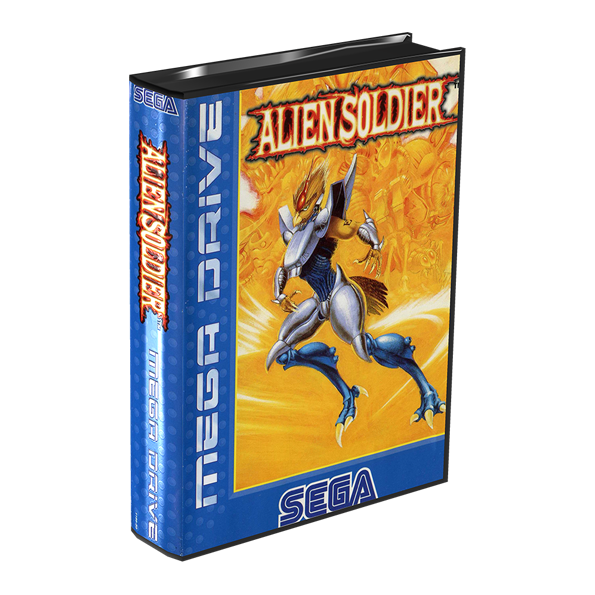 Immagine che porta a spezzone video tratto dal videogioco sparatutto a scorrimento orizzontale per Megadrive "Alien Soldier"