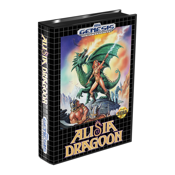 Immagine che porta a spezzone video tratto dal videogioco arcade a scorrimento orizzontale per Megadrive "Alisia Dragoon"