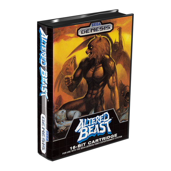 Immagine che porta a spezzone video tratto dal videogioco arcade a scorrimento orizzontale per Megadrive "Altarest Beast"