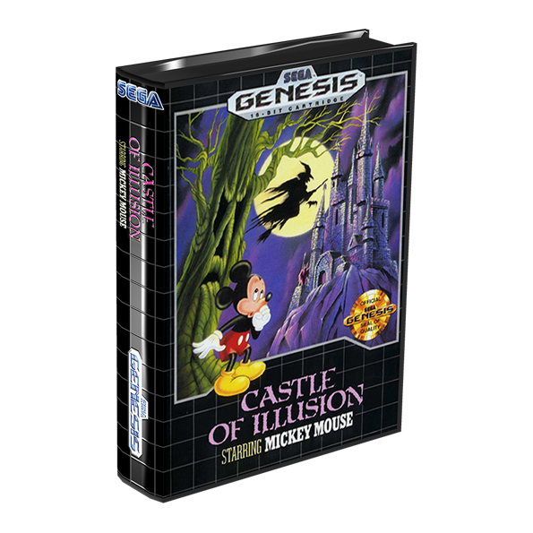 Immagine che porta a spezzone video tratto dal videogioco arcade per Megadrive "Castle of illusion"