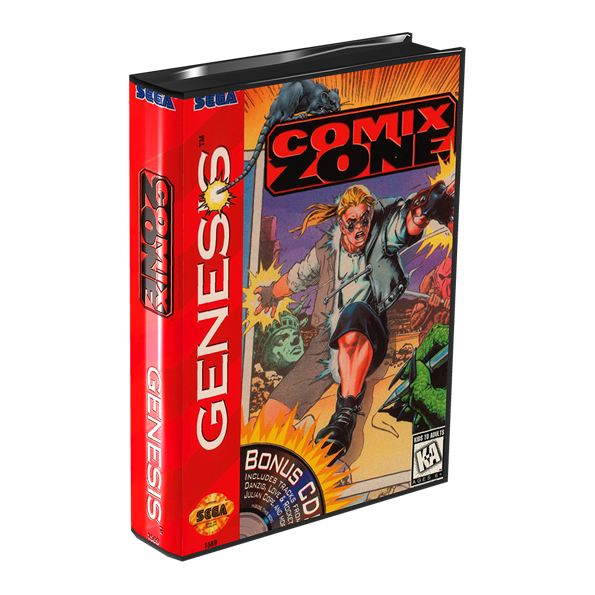 Immagine che porta a spezzone video tratto dal videogioco picchiaduro a scorrimento orizzontale per Megadrive "Comix Zone"