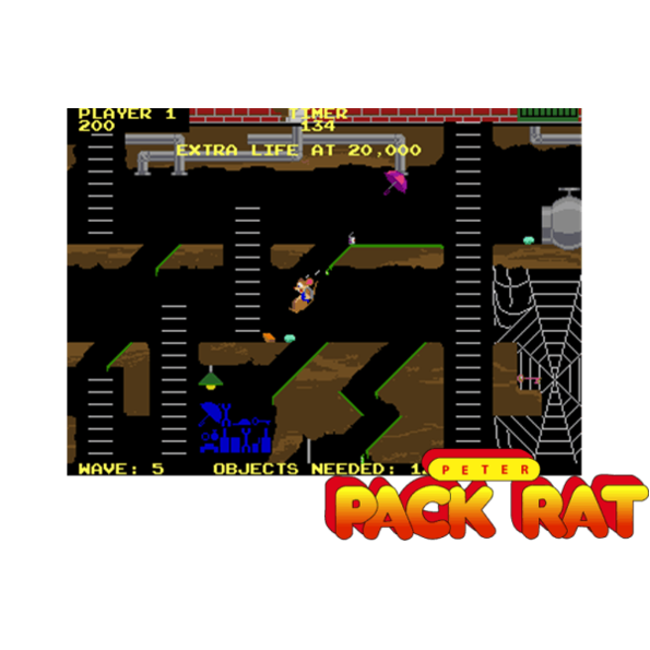 Immagine che porta a spezzone video tratto dal videogioco arcade da sala giochi "Peter Pack Rat"