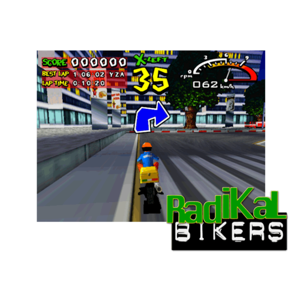 Immagine tratta dal videogioco da sala giochi "Radical Bikers"