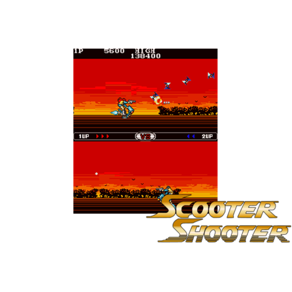 Immagine che porta a spezzone video tratto dal videogioco da sala giochi "Scooter Shooter"