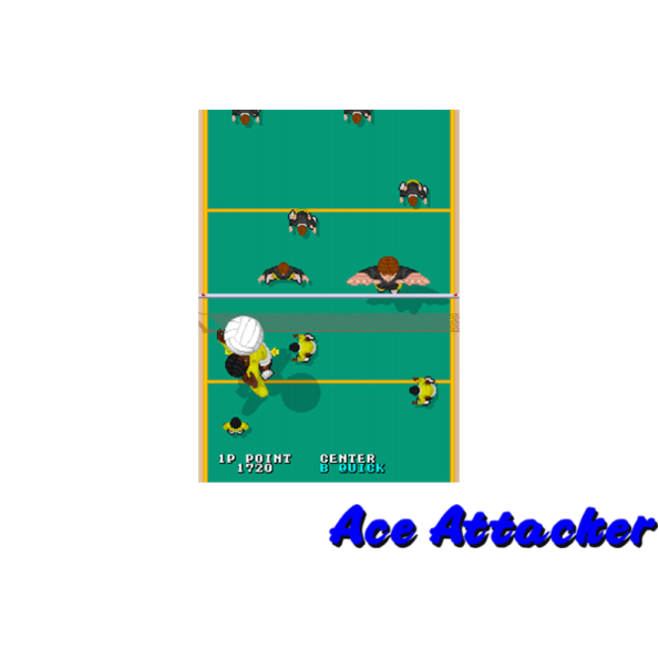 Immagine che porta a spezzone video tratto dal videogioco di pallavolo "Ace Attacher"