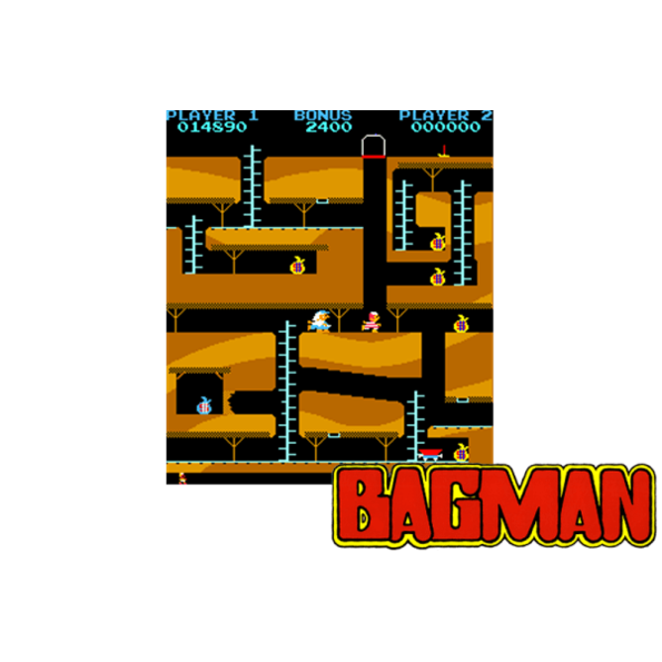 Immagine che apre uno spezzone video del Videogioco arcade da sala giochi "Bagman"