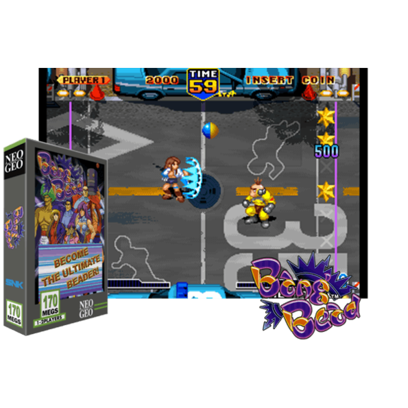 Immagine che porta a spezzone video del videogioco di combattimentio a round da sala giochi "Bang Bead"