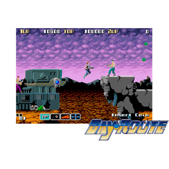 Immagine che porta a spezzone video del videogioco arcade a scorrimento orizzontale da sala giochi "Bay Route"