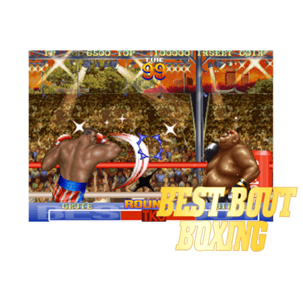 Immagine che porta a spezzone video del videogioco di boxe a round da sala giochi "Best Bout Boxing"