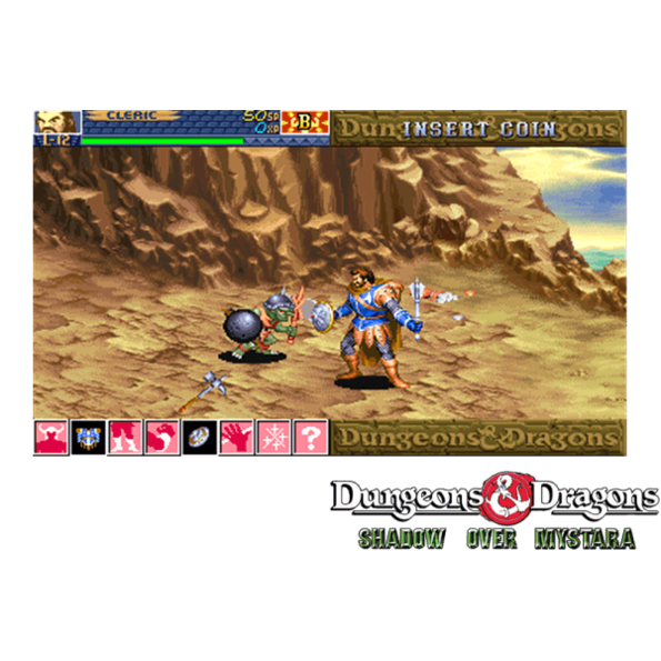 Immagine che porta a spezzone video del videogioco arcade a scorrimento orizzontale da sala giochi "Dungeons & Dragons  - Shadow over Mystara"