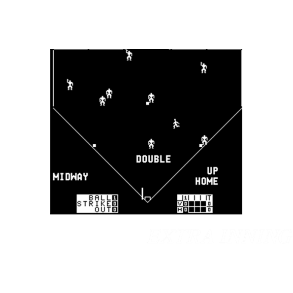 Immagine che porta a spezzone video tratto dal videogioco sul baseball da sala giochi "E inning"