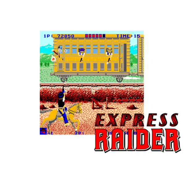 Immagine che porta a spezzone video tratto dal videogioco arcade da sala giochi "Express Raider"