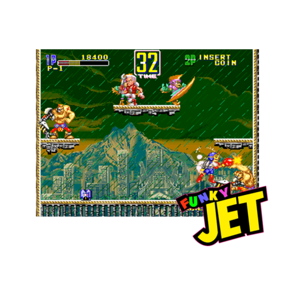 Immagine che porta a spezzone video tratto dal videogioco da sala giochi "Funcky Jet"