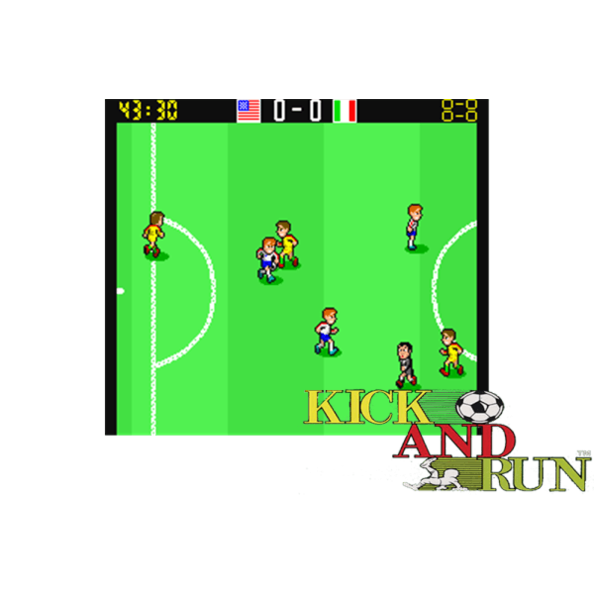 Immagine che porta a spezzone video tratto dal videogioco di calcio da sala giochi "Kick and Run"