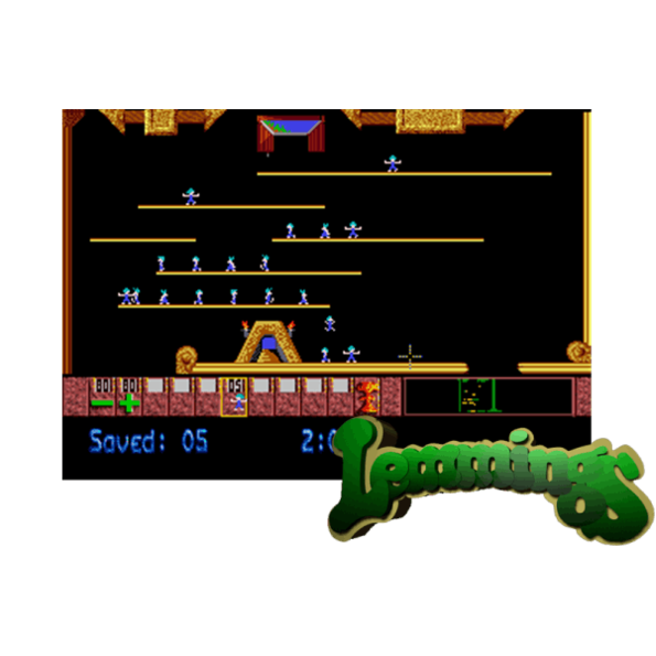 Immagine tratta dal videogioco arcade da sala giochi "Lemmings"