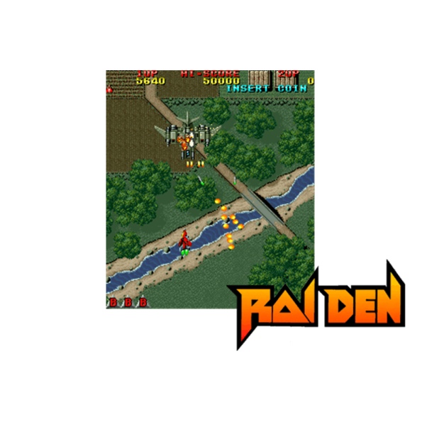 Immagine che porta a spezzone video tratto dal videogioco sparatutto a scorrimento verticale da sala giochi "Raiden"